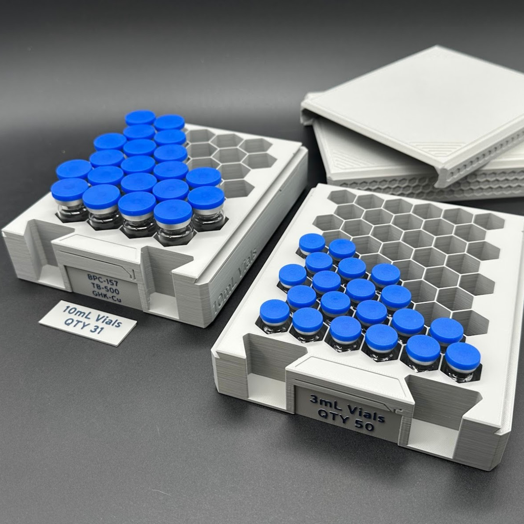 Vial Rack PRO - Portable Peptide Organizer Case