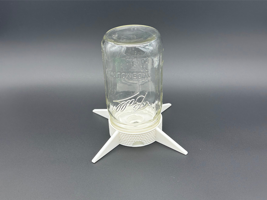 Auto-Watering Stand for Micro-green Seed Sprouting, Universal Fit for Mason Jars, Soda Pop Bottles