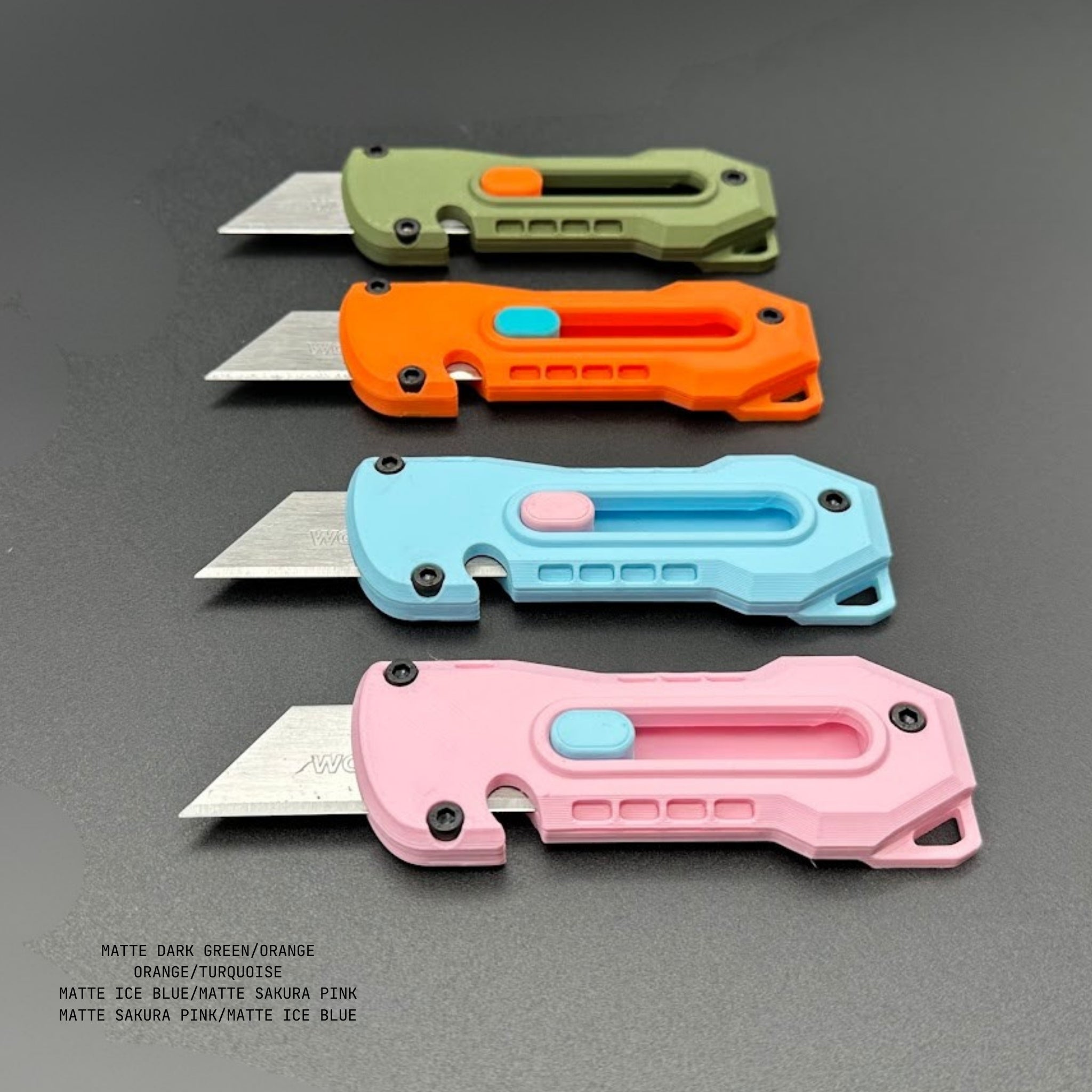 Custom Color Enhanced Every Day Carry (EDC) Utility Knife