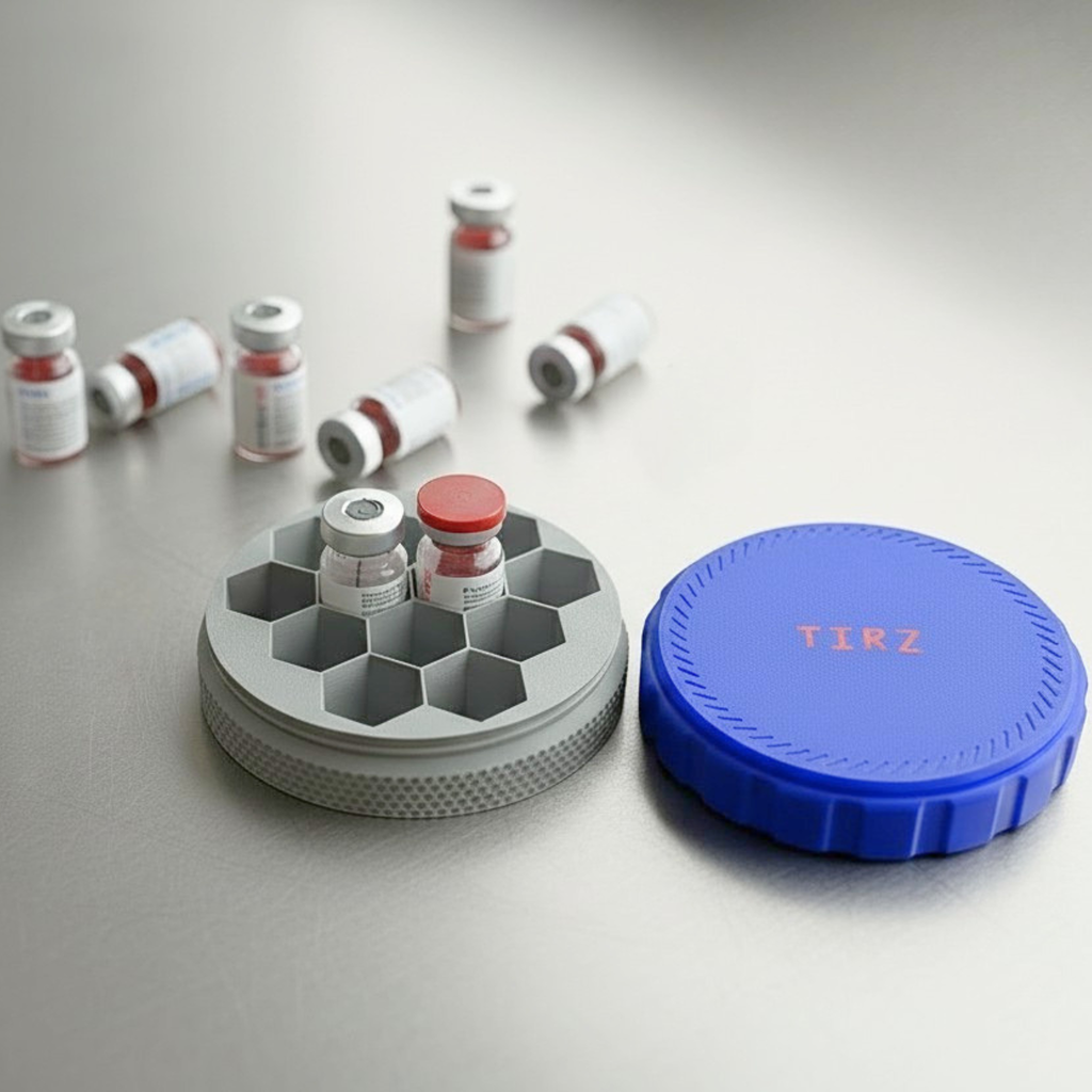 3mL - 5mL - 10mL Portable Peptide Vial Organizer Case - Any vial size