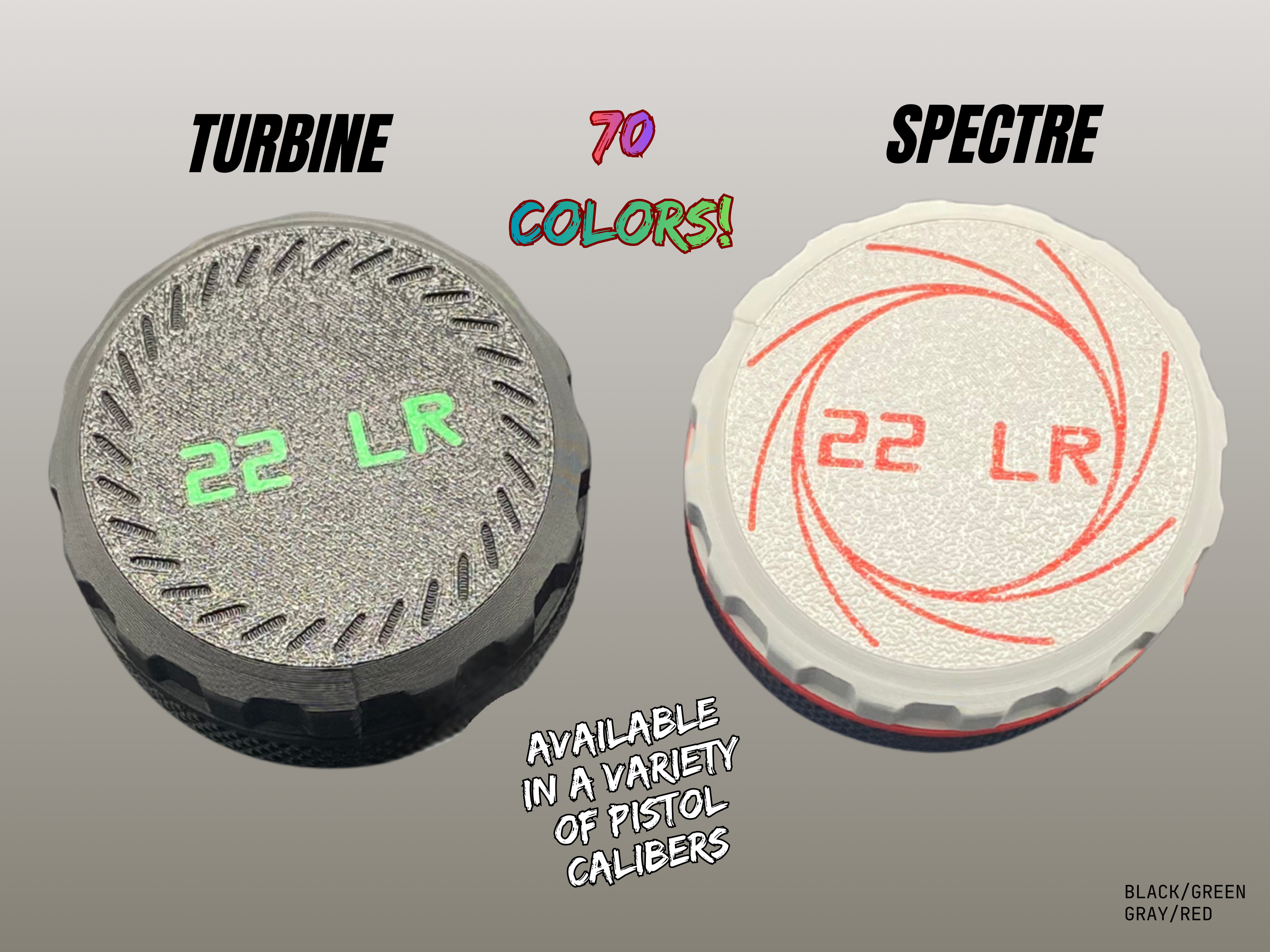 Mini Tactical Ammo Puck: Spectre & Turbine Designs