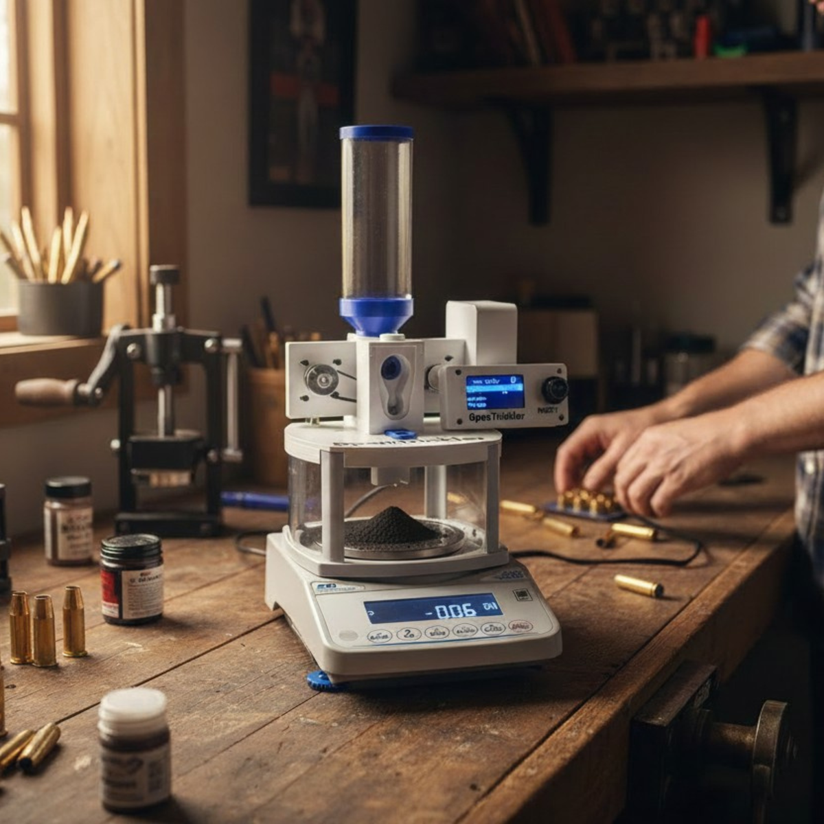 Assembled Open Trickler - Automatic Powder Trickler for Precision Ammunition Reloading