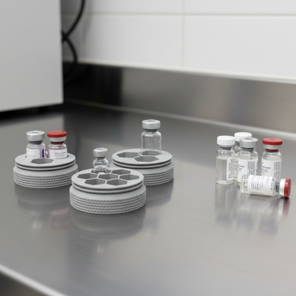 3mL - 5mL - 10mL Portable Peptide Vial Organizer Case - Any vial size