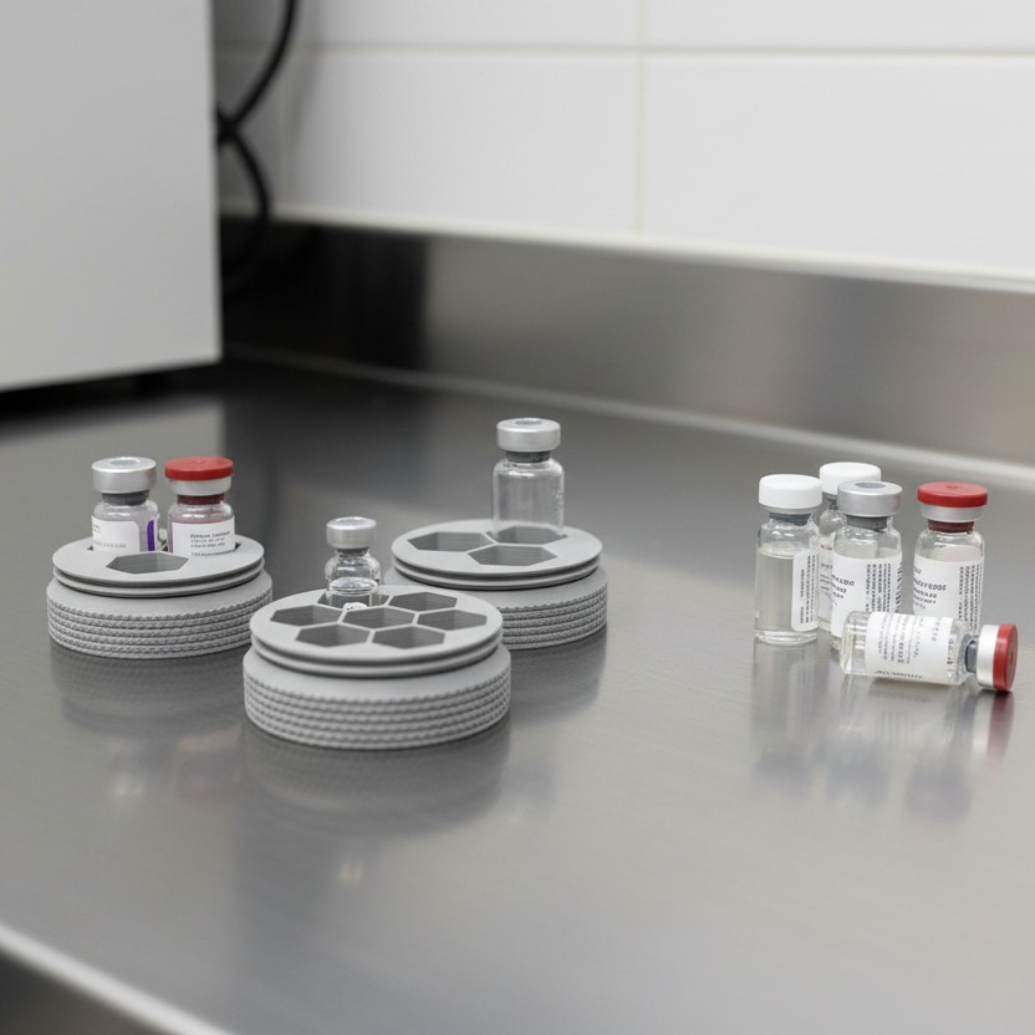 3mL - 5mL - 10mL Portable Peptide Vial Organizer Case - Any vial size