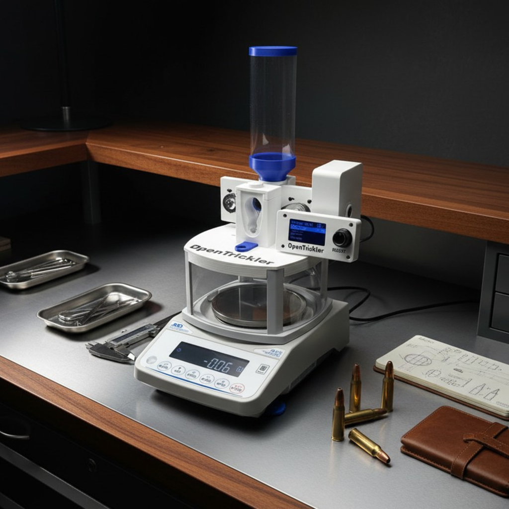 Assembled Open Trickler - Automatic Powder Trickler for Precision Ammunition Reloading