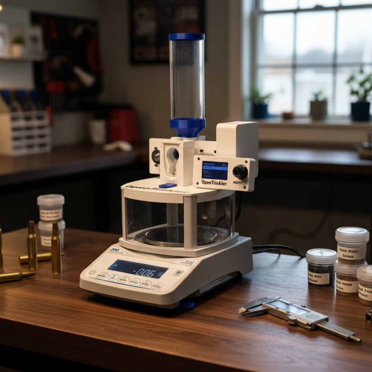Assembled Open Trickler - Automatic Powder Trickler for Precision Ammunition Reloading