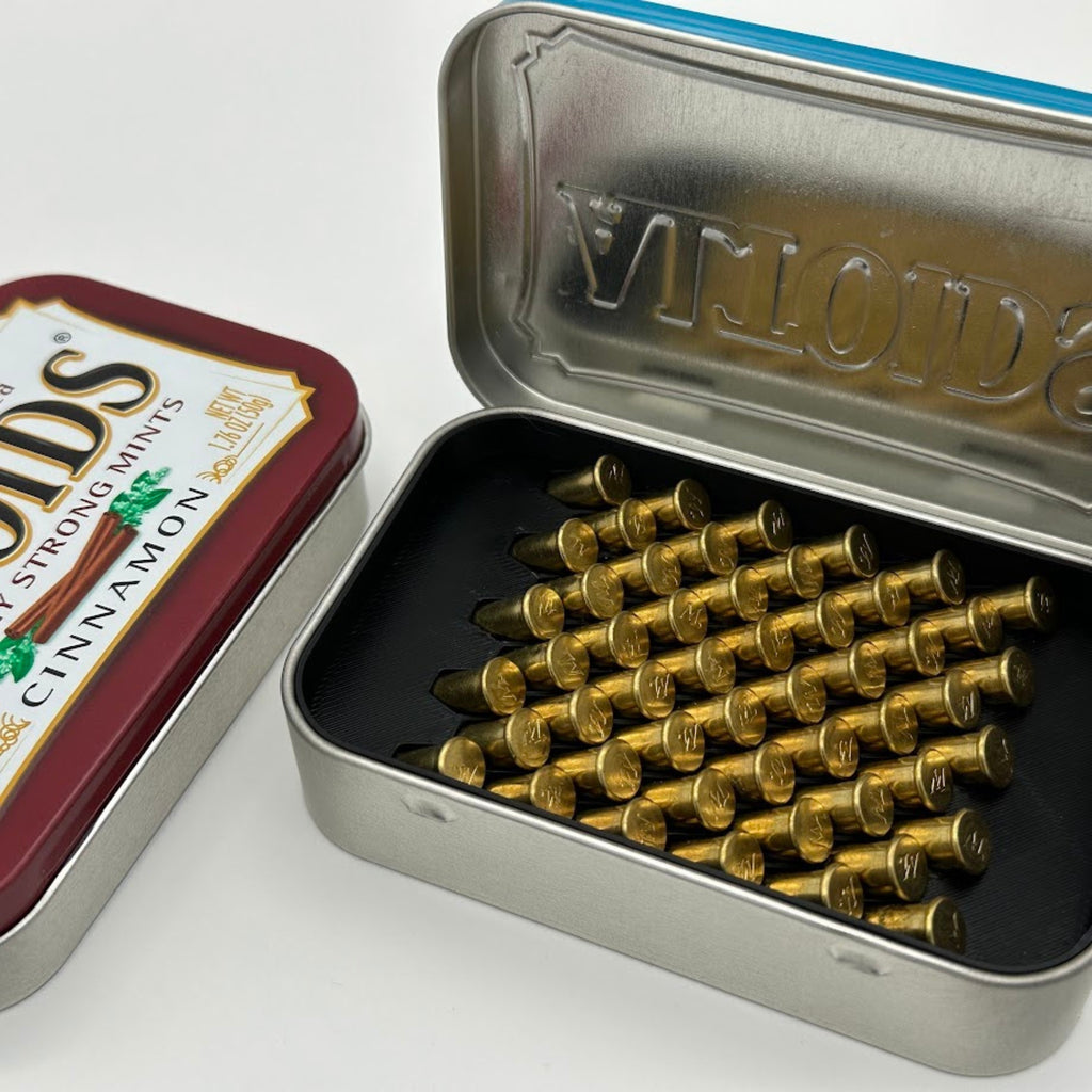 Mint Tin Magazine - Small Caliber Pocket Ammo Organizer Case for Altoids Type Can, EDC, SHTF