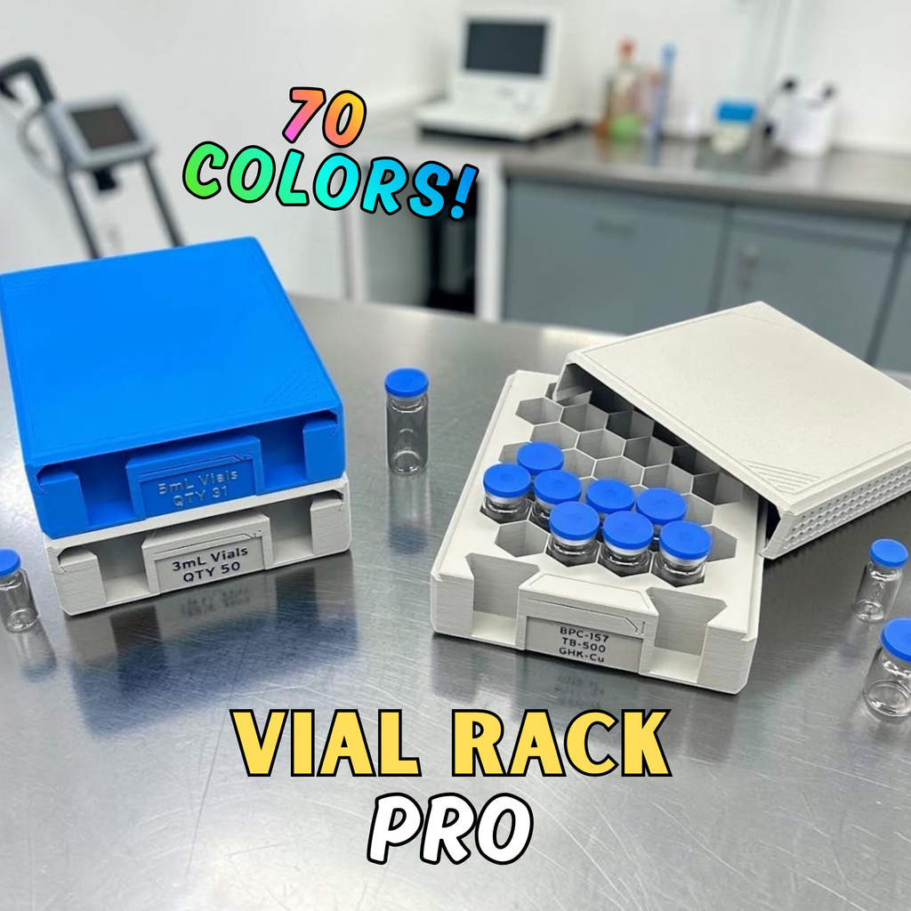 Vial Rack PRO - Portable Peptide Organizer Case