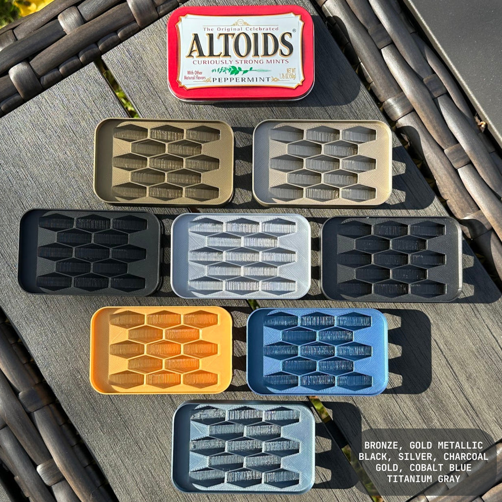 Mint Tin Magazine - Small Caliber Pocket Ammo Organizer Case for Altoids Type Can, EDC, SHTF