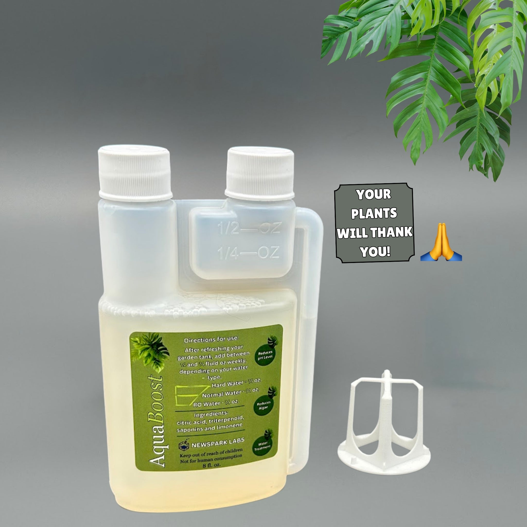 AquaBoost for your Indoor Hydroponic Garden - Get your pH Low easy-dose bottle