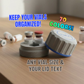 Mini Portable Peptide Vial Organizer Case - Any vial size