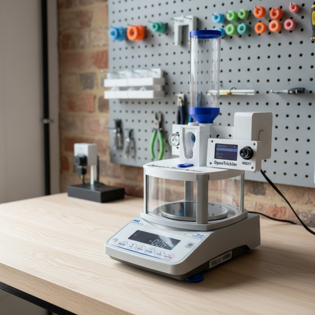 Assembled Open Trickler - Automatic Powder Trickler for Precision Ammunition Reloading