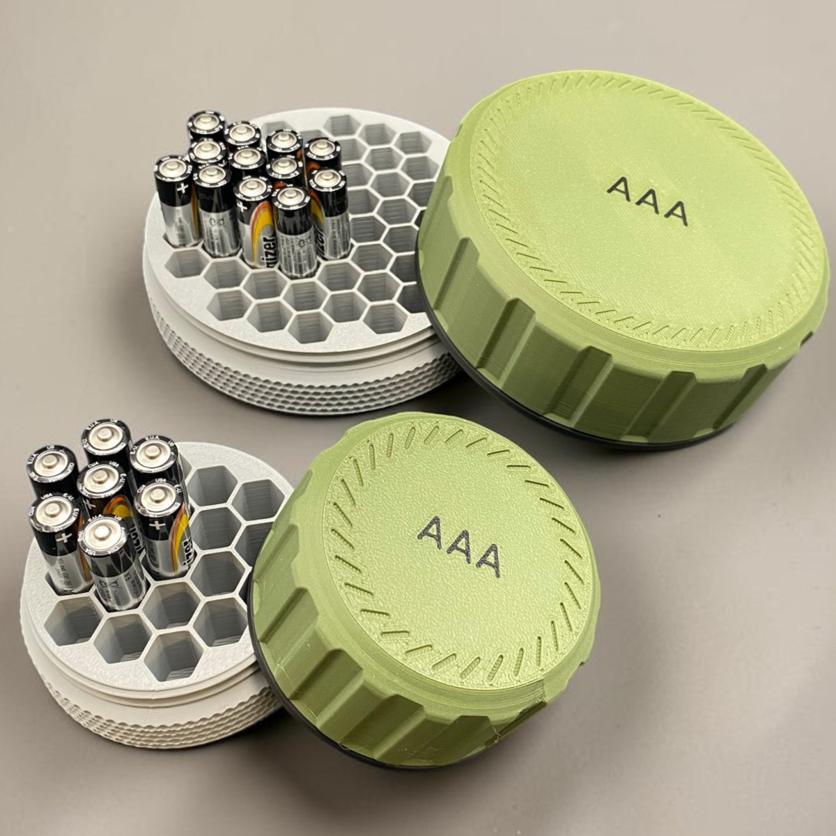 High-Tech Battery Organizer Puck