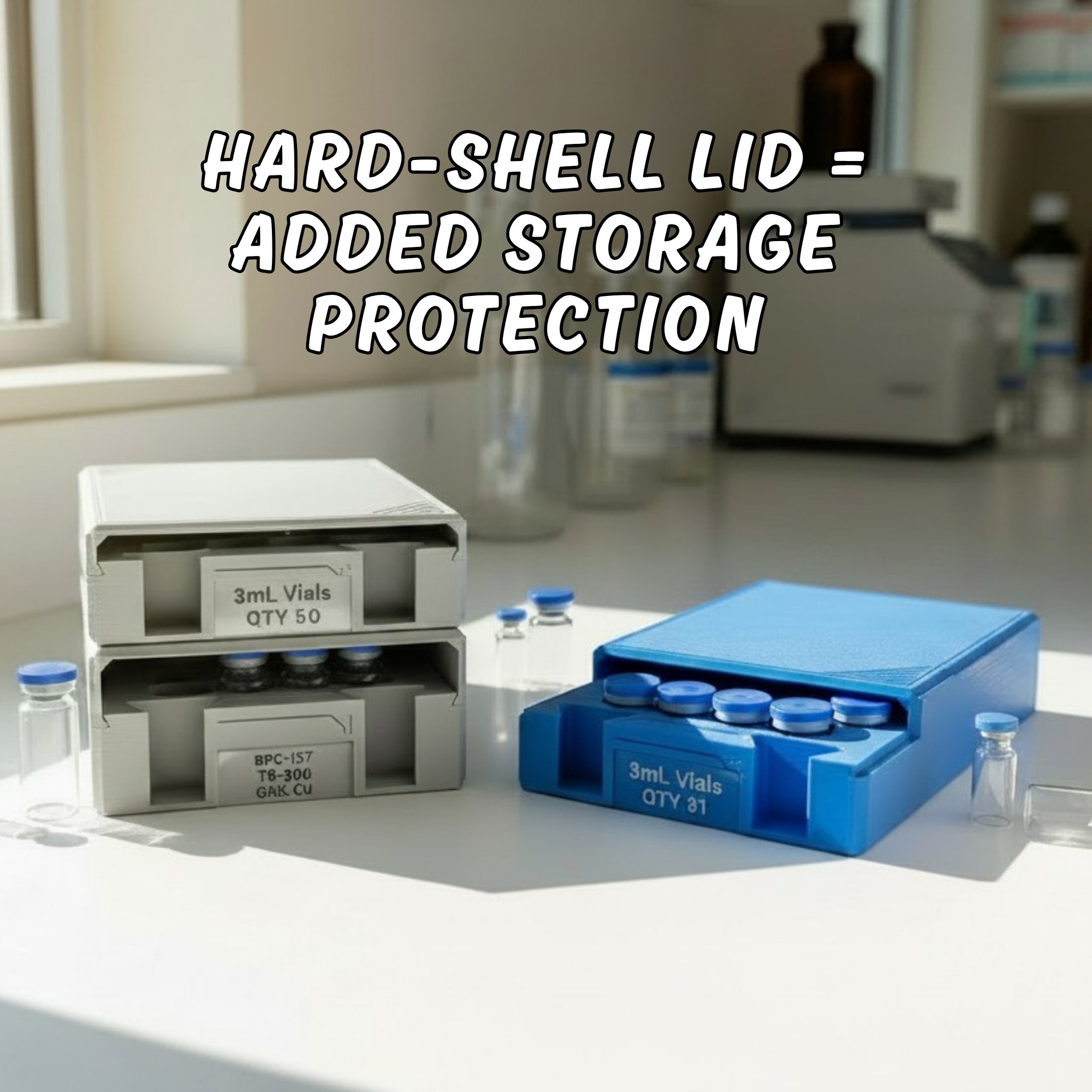 Vial Rack PRO - Portable Peptide Organizer Case