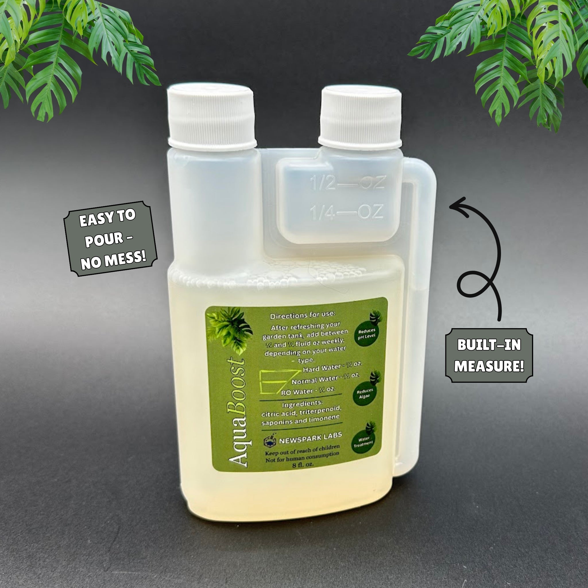 AquaBoost for your Indoor Hydroponic Garden - Get your pH Low easy-dose bottle