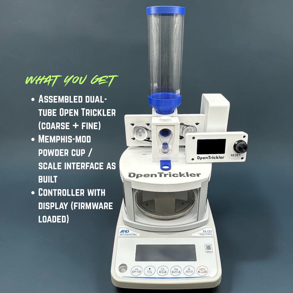 Assembled Open Trickler - Automatic Powder Trickler for Precision Ammunition Reloading