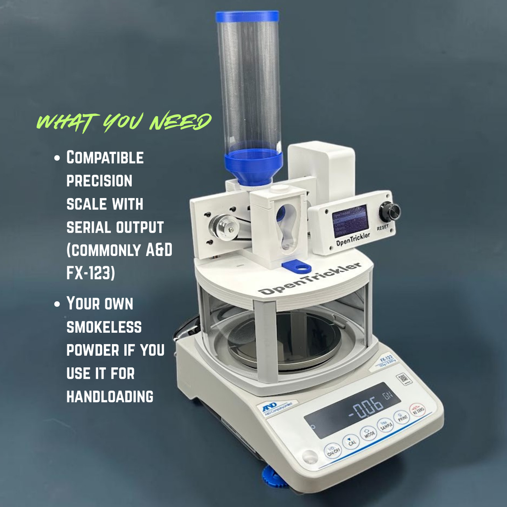 Assembled Open Trickler - Automatic Powder Trickler for Precision Ammunition Reloading