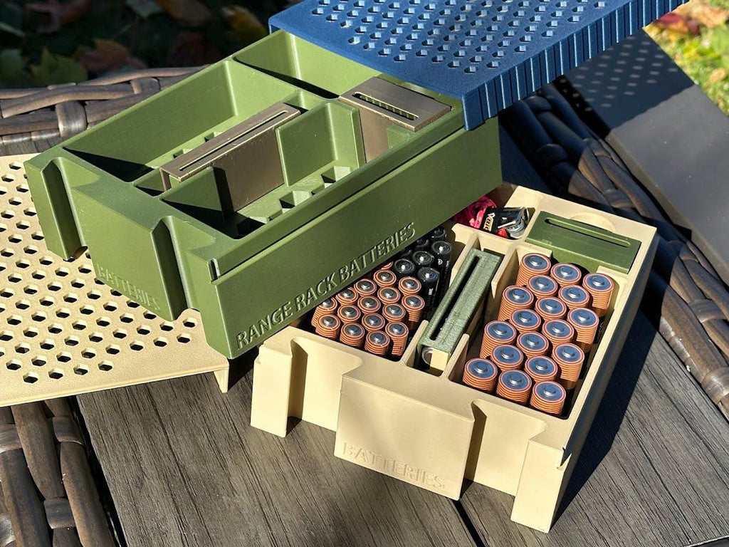 Battery Organizer for 50 Cal Ammo Can