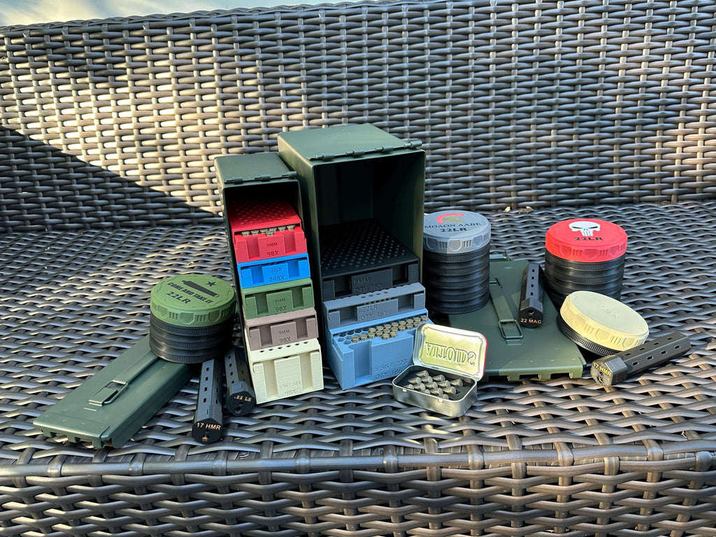 Ammo Organizer .22LR/22MAG/.17HMR - Pocket Storage Device, EDC, Stocking Stuffer Gift for Hunter