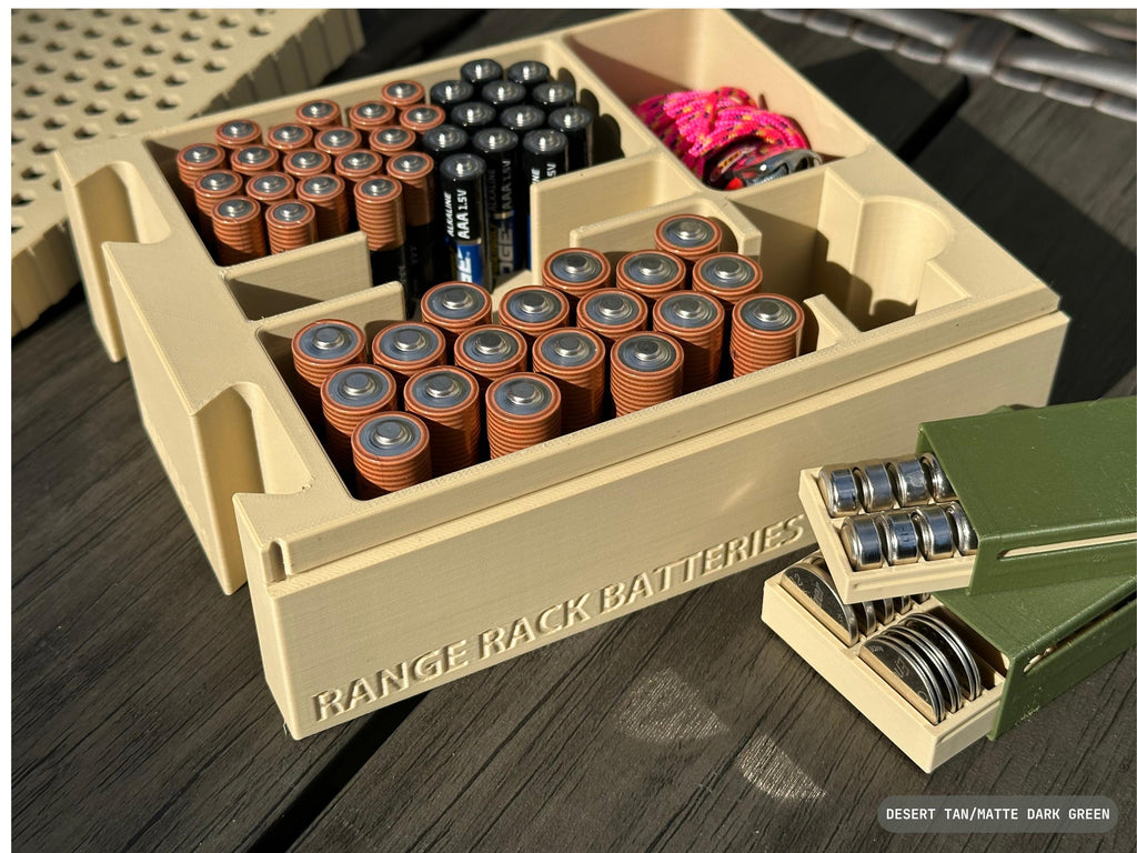 Battery Organizer for 50 Cal Ammo Can