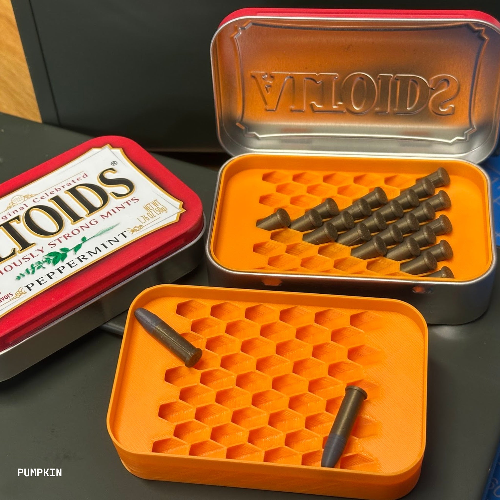 Mint Tin Magazine - Small Caliber Pocket Ammo Organizer Case for Altoids Type Can, EDC, SHTF