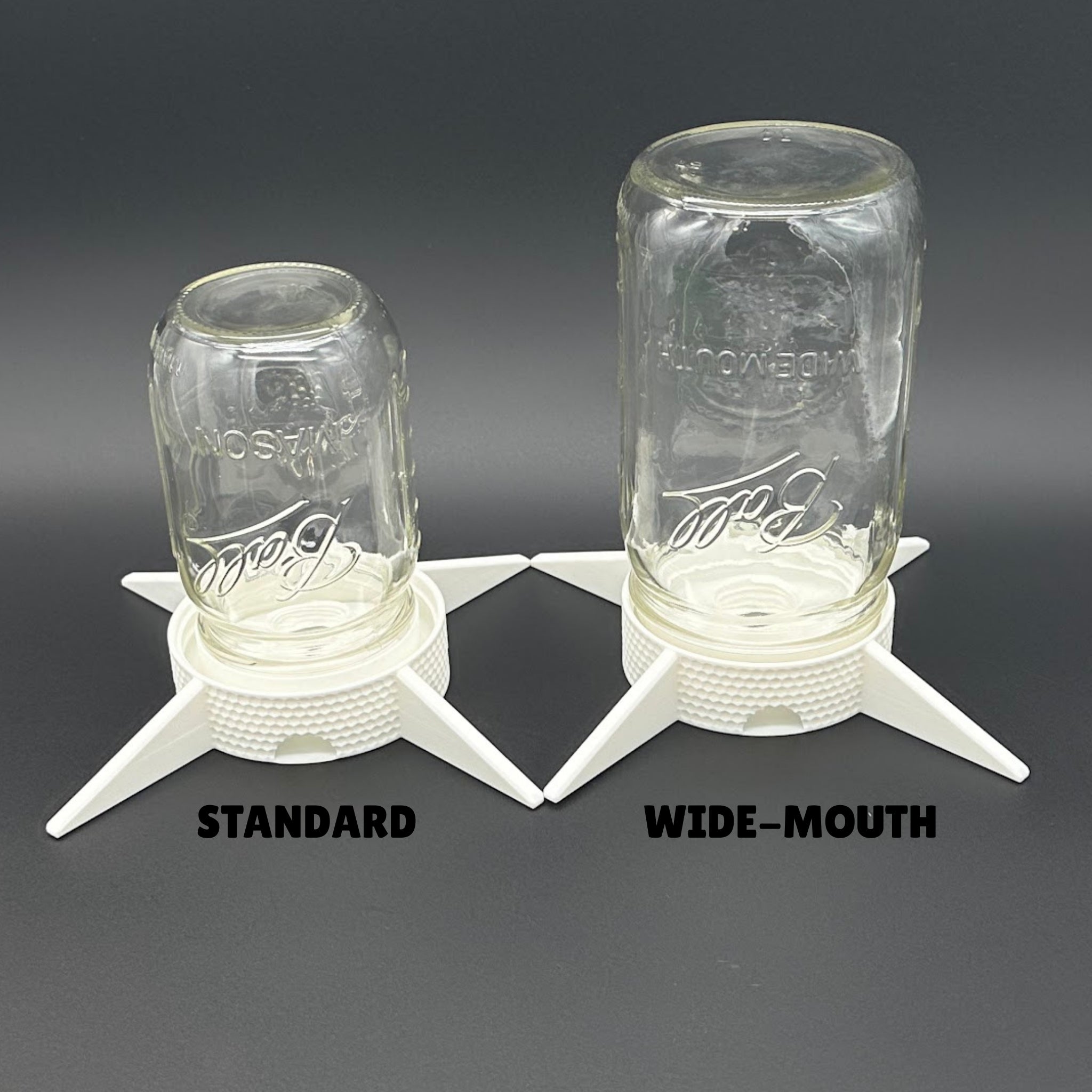 Auto-Watering Stand for Micro-green Seed Sprouting, Universal Fit for Mason Jars, Soda Pop Bottles