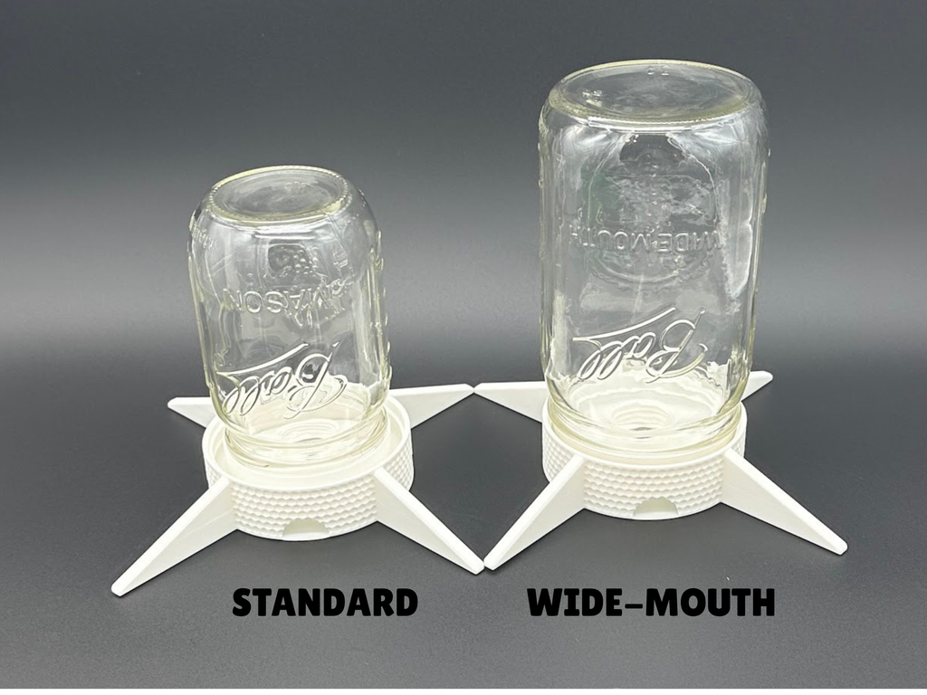 Auto-Watering Stand for Micro-green Seed Sprouting, Universal Fit for Mason Jars, Soda Pop Bottles