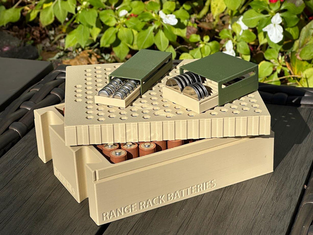 Battery Organizer for 50 Cal Ammo Can