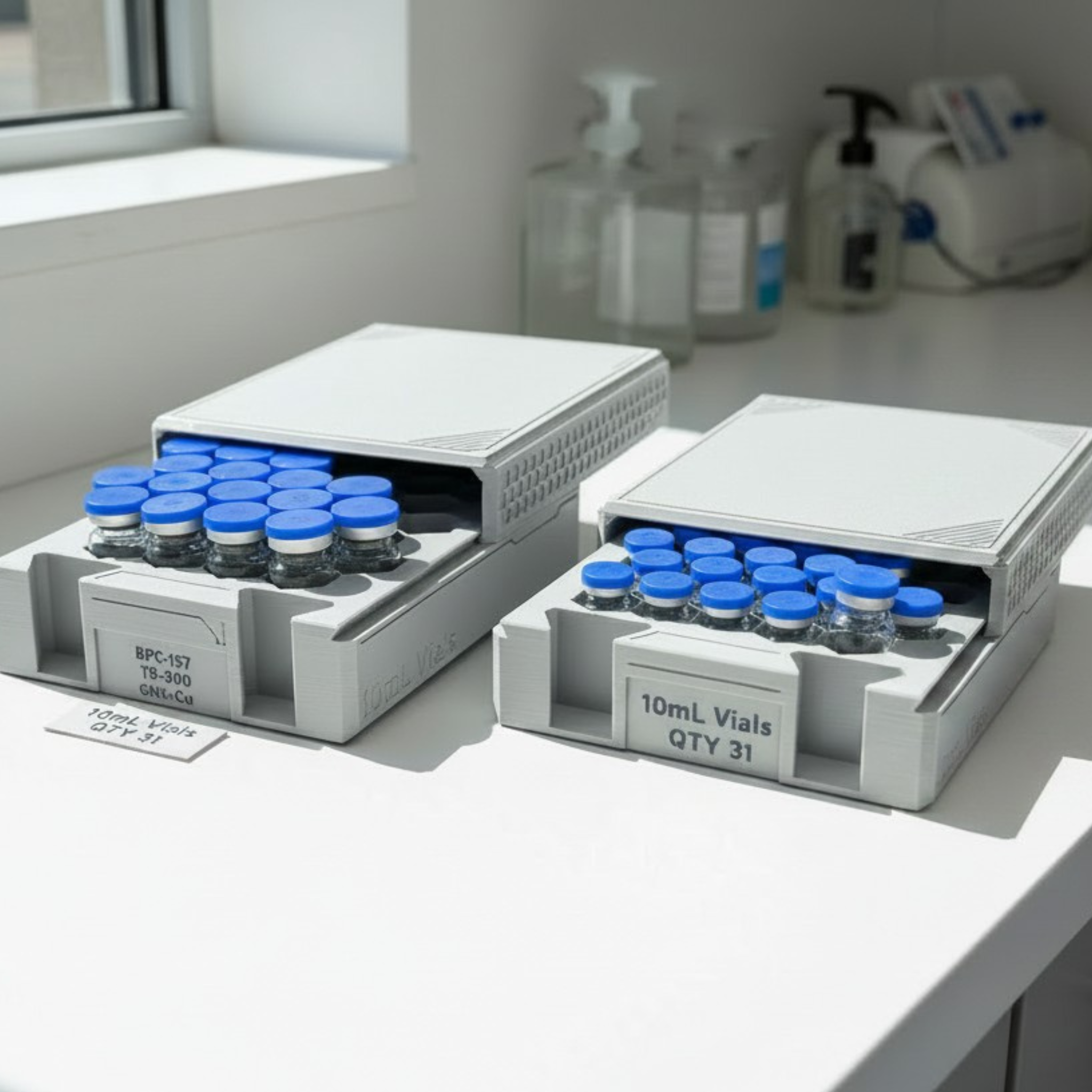 Vial Rack PRO - Portable Peptide Organizer Case