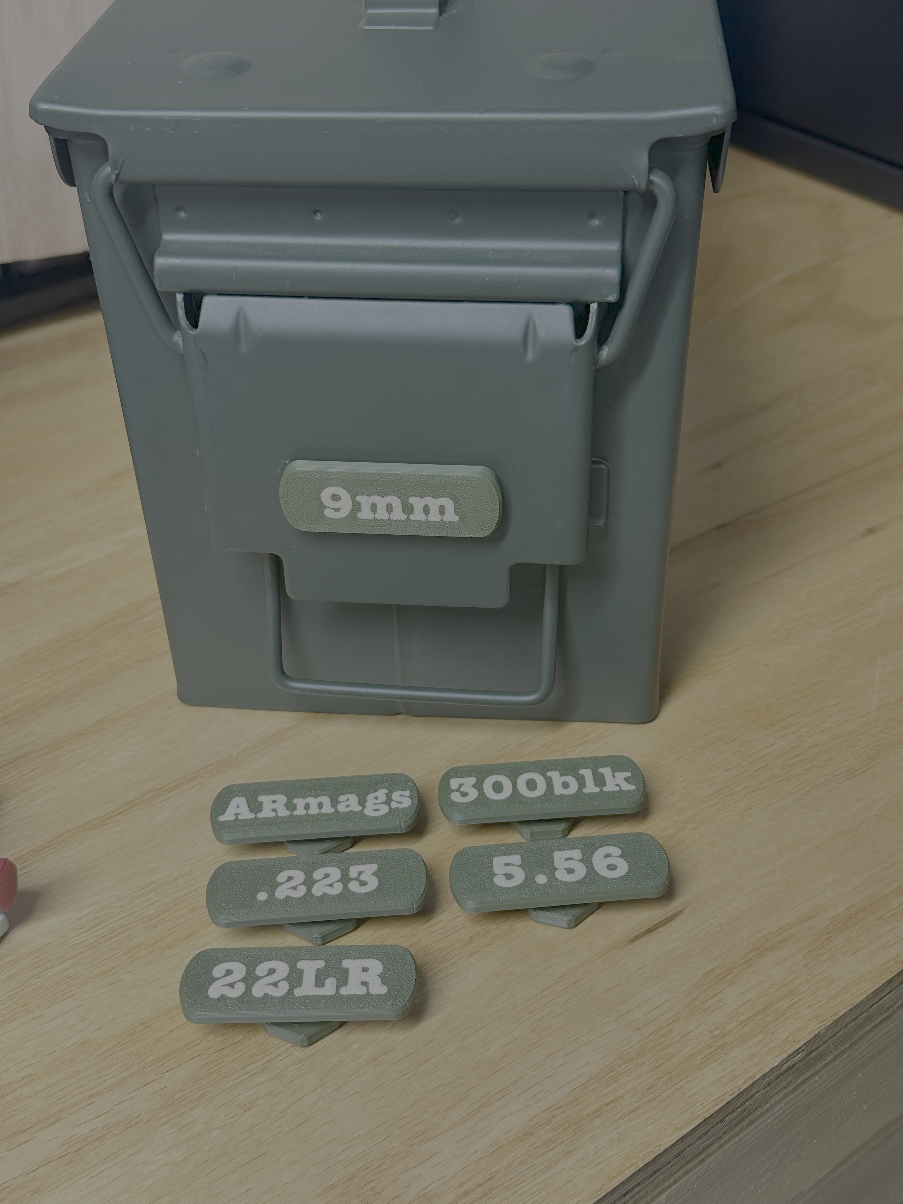 Tactical Tags - Ammo Labels for Metal Ammo Cans