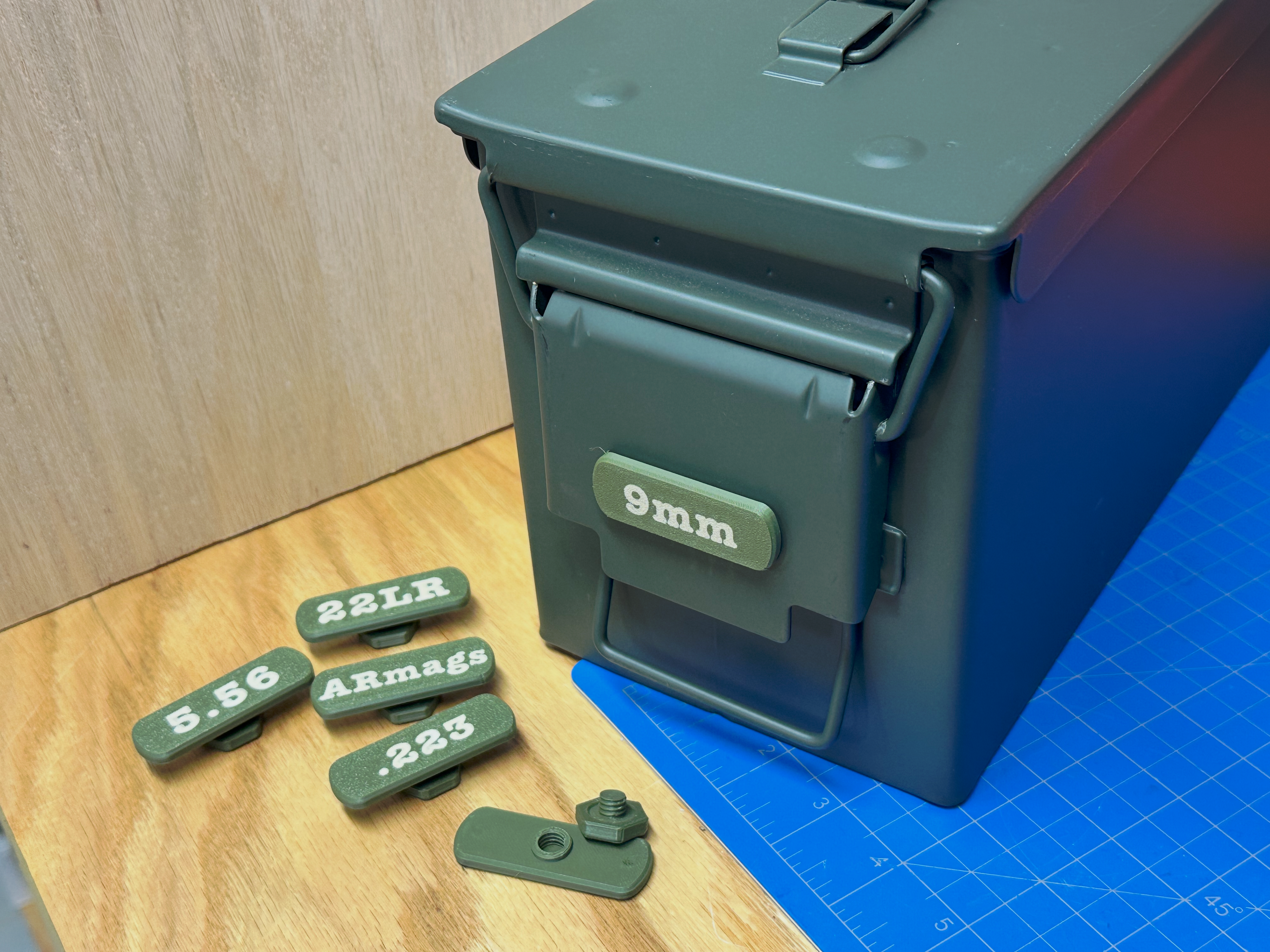 Tactical Tags - Ammo Labels for Metal Ammo Cans