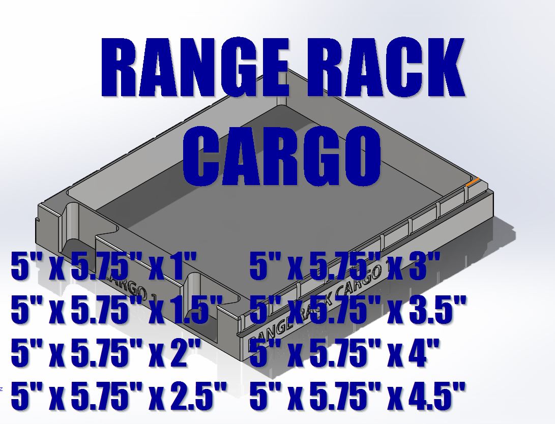 Cargo Tray Organizer for 50Cal NATO Can - The Range Rack System
