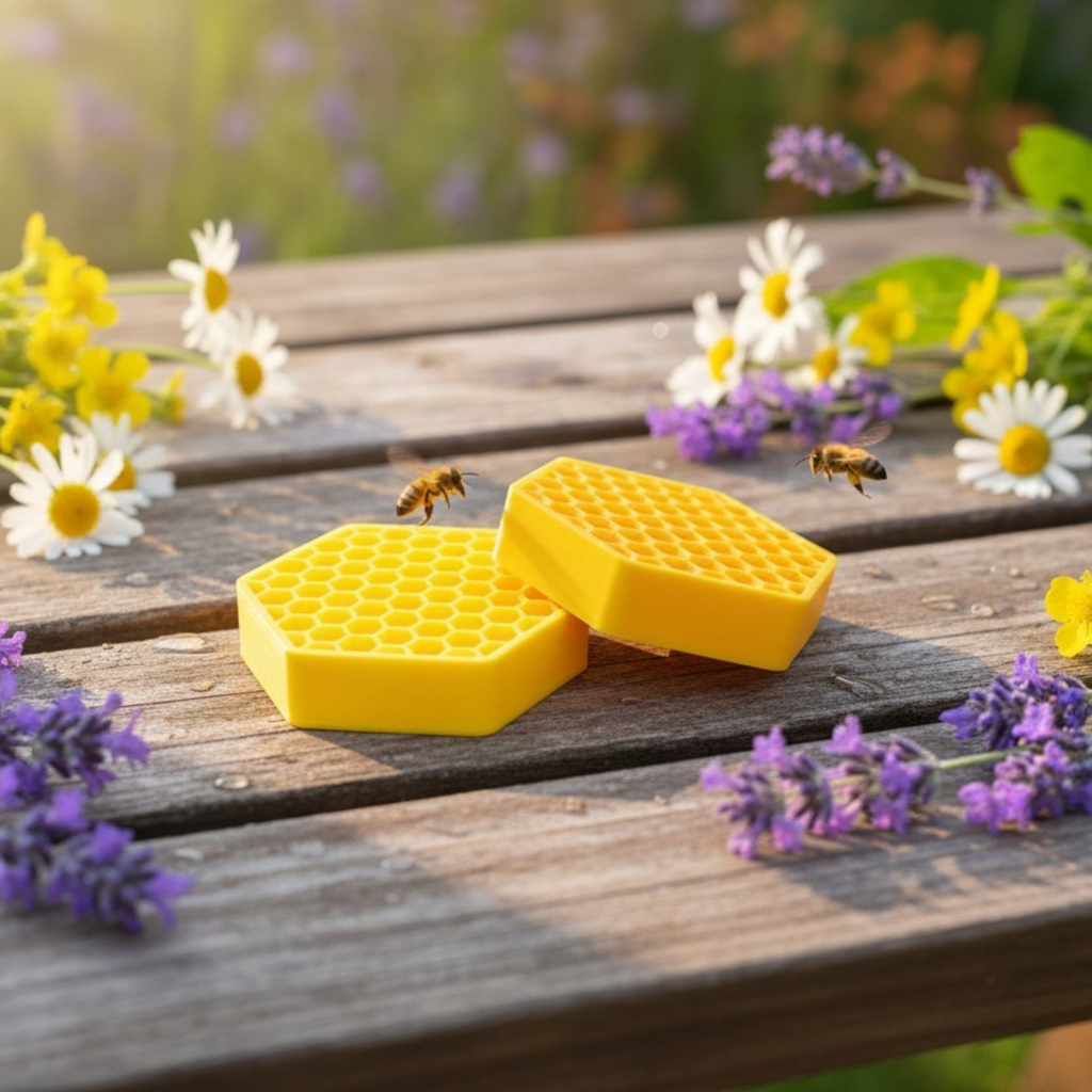 Mini Bee Puck (2-Pack, Mixed Colors) - Pollinator Hydration Station