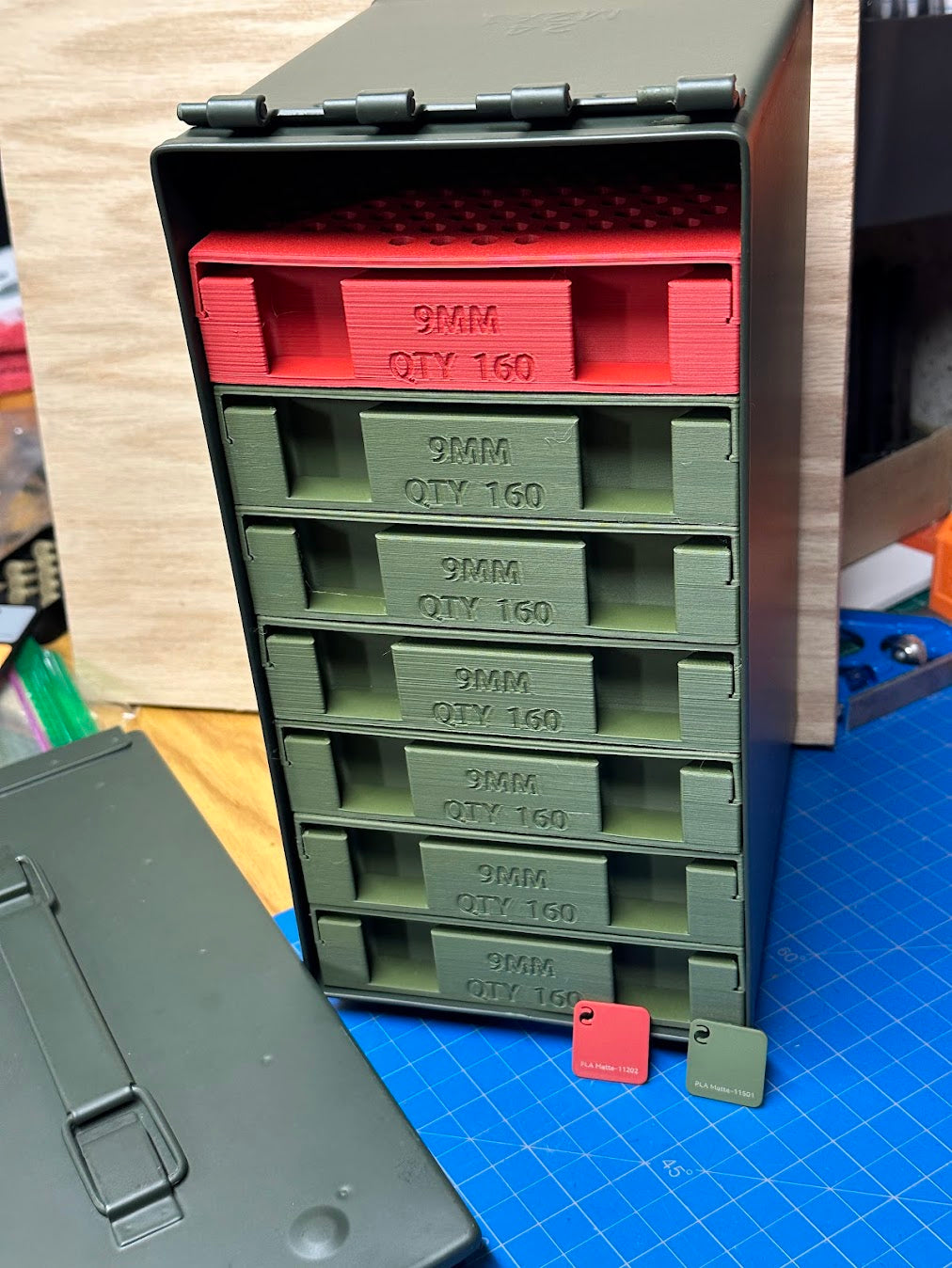 Metal Ammo Can - Two Standard Sizes - Works with Range Rack System (Empty)