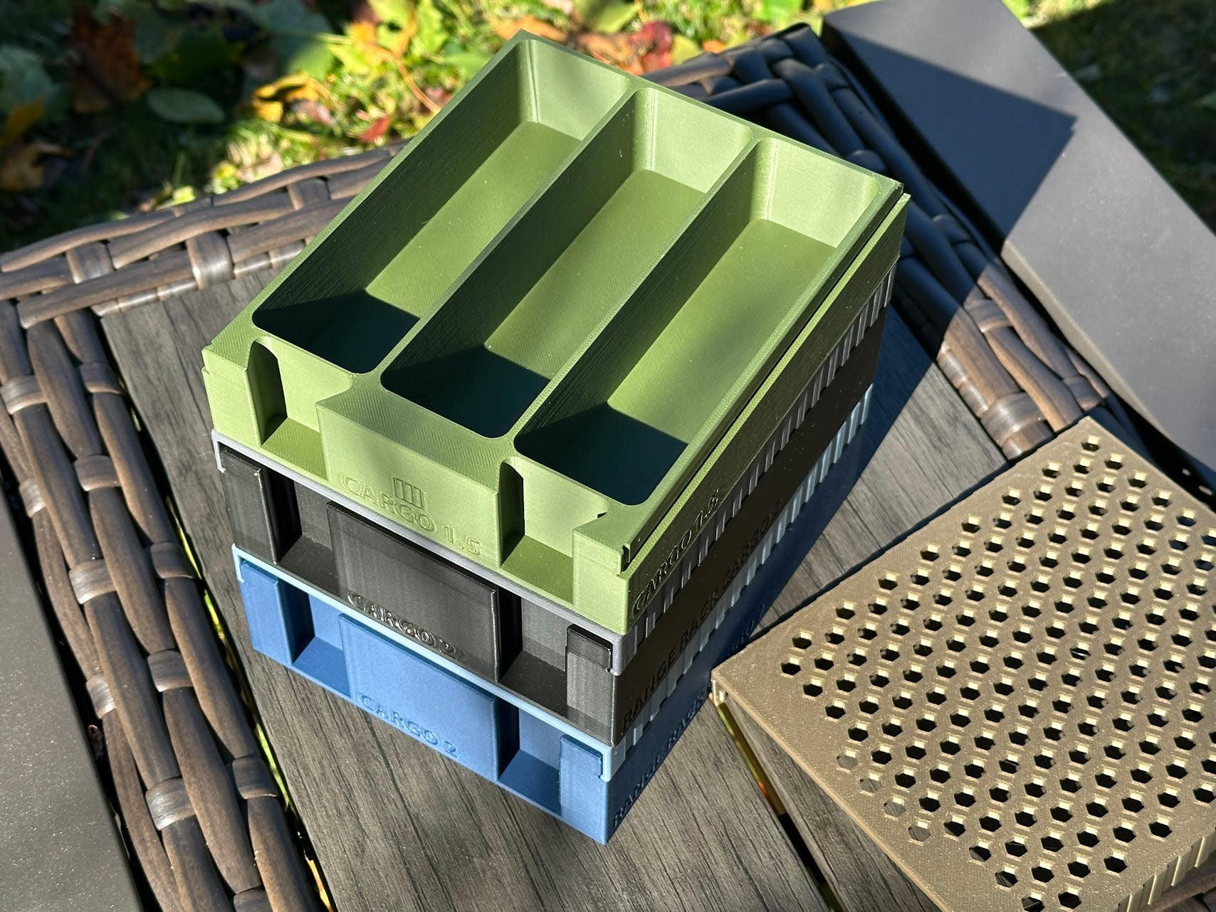 Cargo Tray Organizer for 50Cal NATO Can - The Range Rack System, 60+ Calibers and Designs