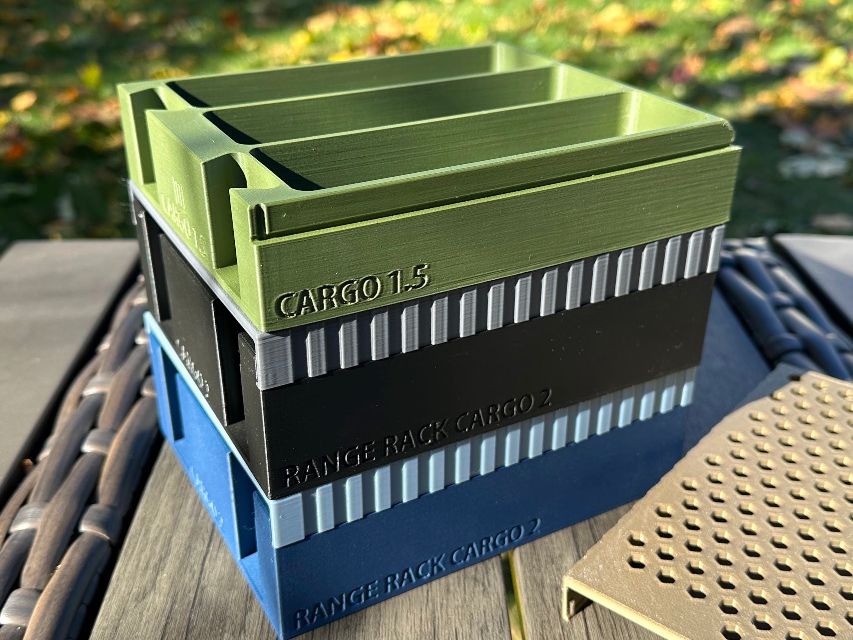 Cargo Tray Organizer for 50Cal NATO Can - The Range Rack System, 60+ Calibers and Designs