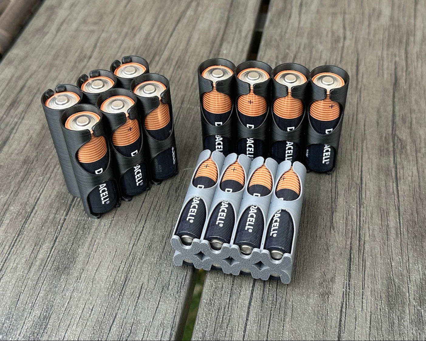 Pocket Battery Holder for EDC, Backpack, Camera Bag, Bug-Out, Emergency, Survival - AA or AAA