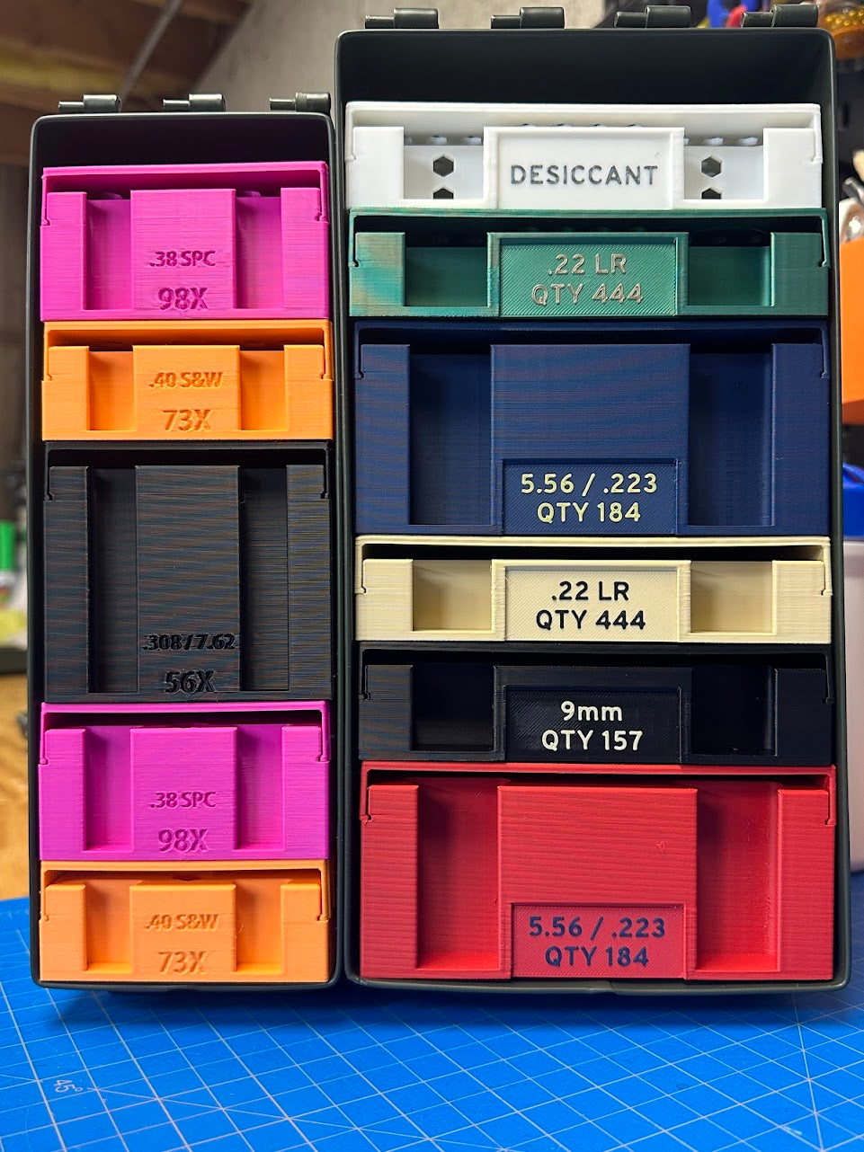 Ammo Organizer Tray for 50Cal NATO Can - The Range Rack PLUS System, 60+ Calibers and Designs