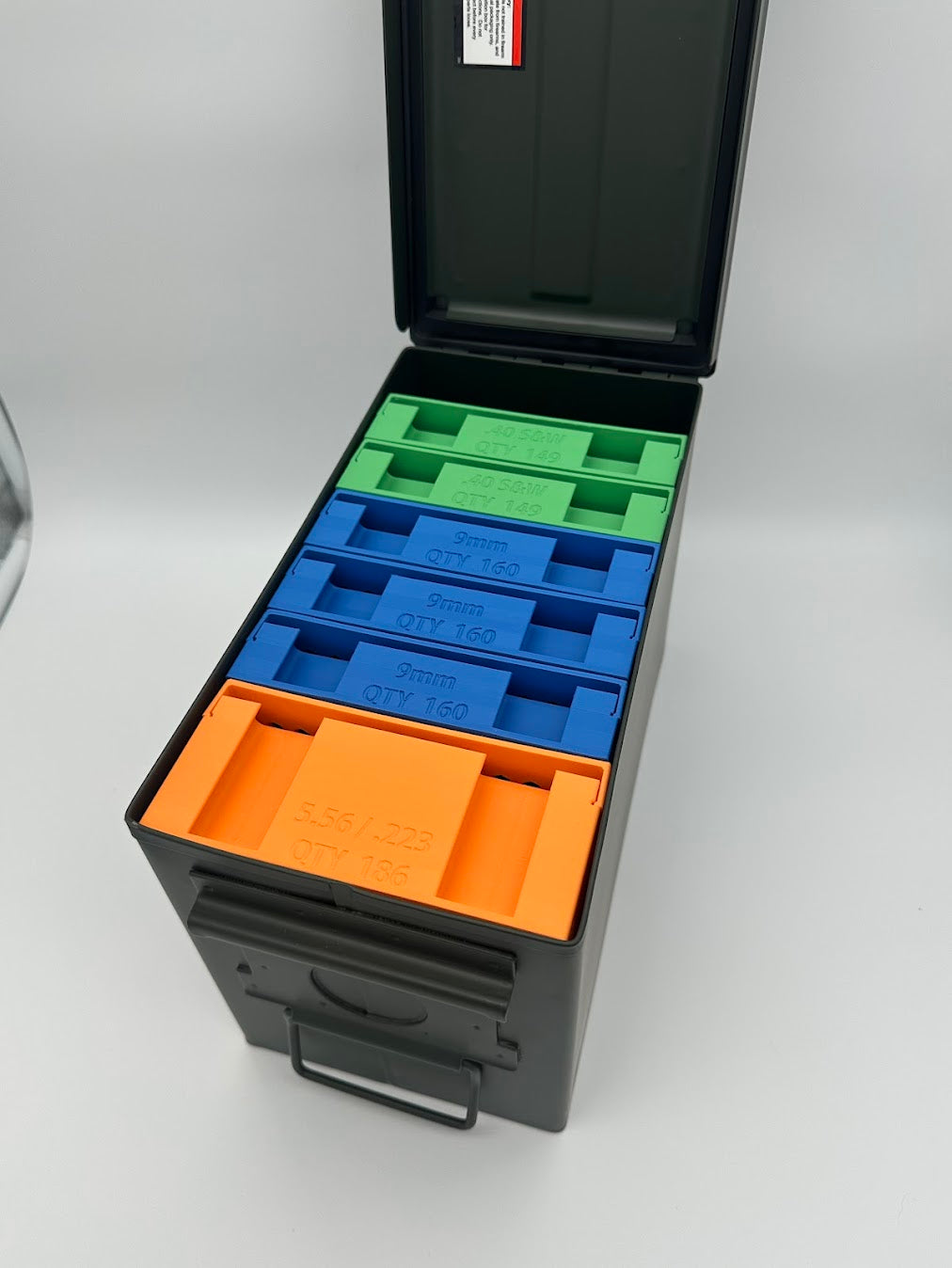 Metal Ammo Can - Two Standard Sizes - Works with Range Rack System (Empty)