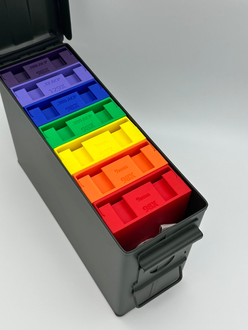 Metal Ammo Can - Two Standard Sizes - Works with Range Rack System (Empty)