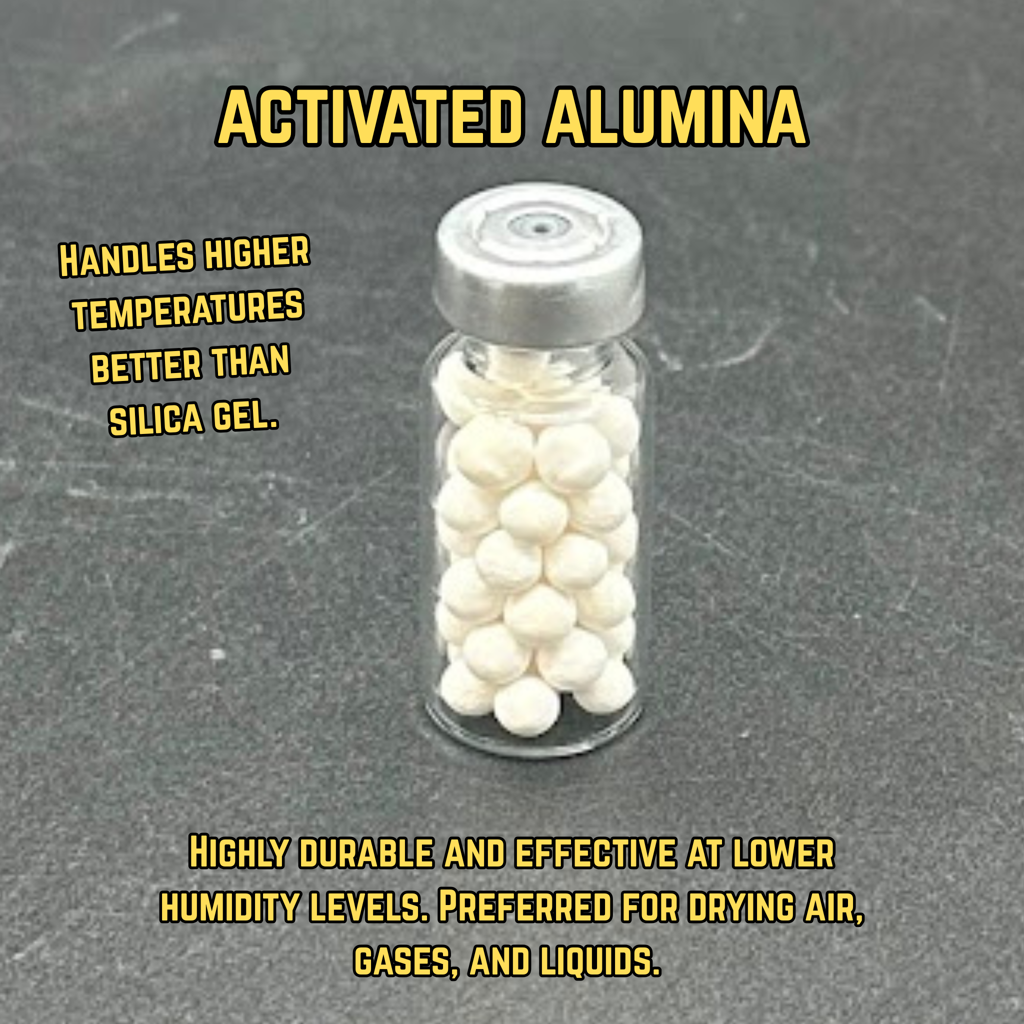 Set of 5 or 10 Desiccant Vials - Vial Dry