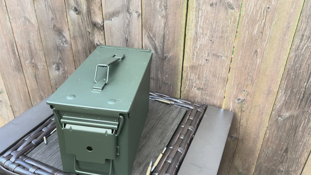 Metal Ammo Can - Two Standard Sizes - Works with Range Rack System (Empty)