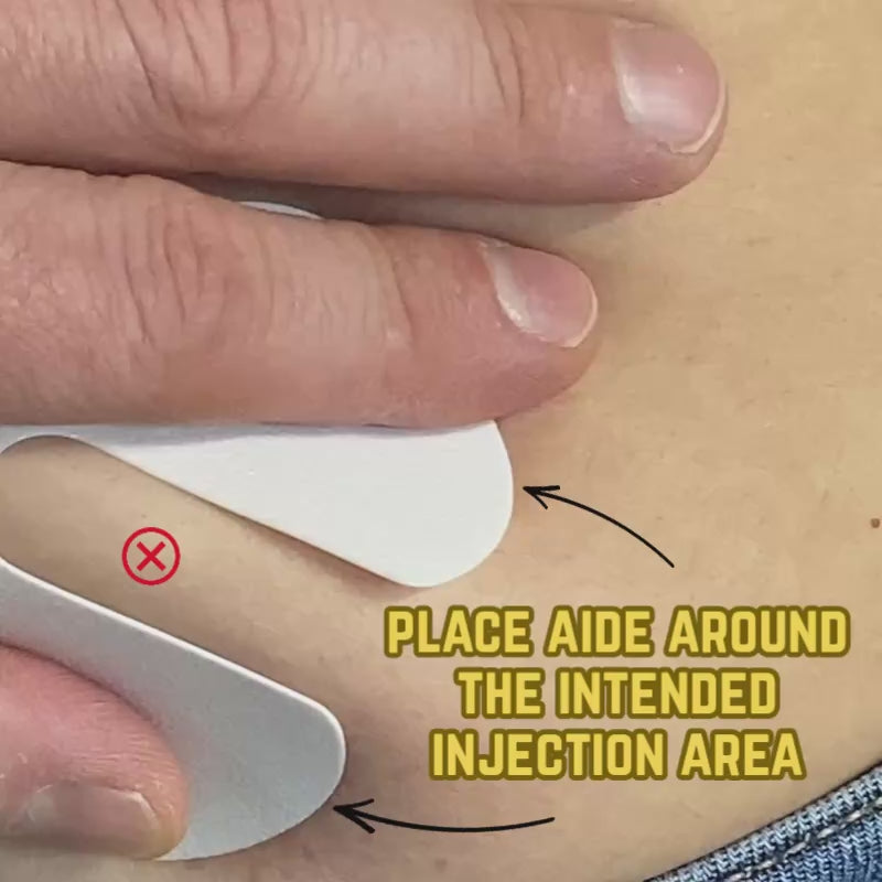 Injection Comfort Aide - ShotEase (2 per pack) - Tactile Pain Distraction and Injection Site Guide